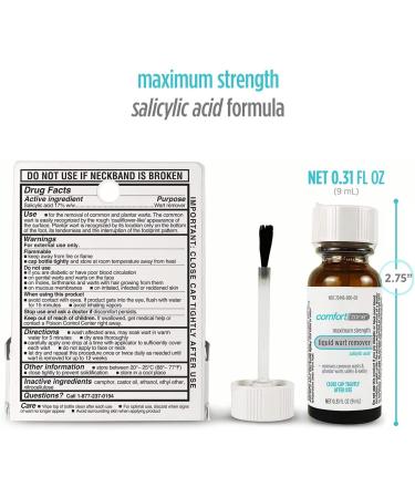 Comfort Zone Liquid Wart Remover 0.31 Fl Oz - Fast and Effective Solution - Buy Online on GoSupps.com