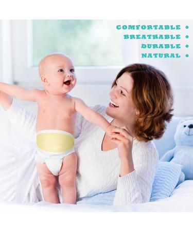 8 Pcs Baby Belly Band Newborn Infant Wrap & Umbilical Cord Cover | Cotton Belly Wraps for Baby | Belly Binder for 0-12 Months | 4 Colors - Buy Online on GoSupps.com