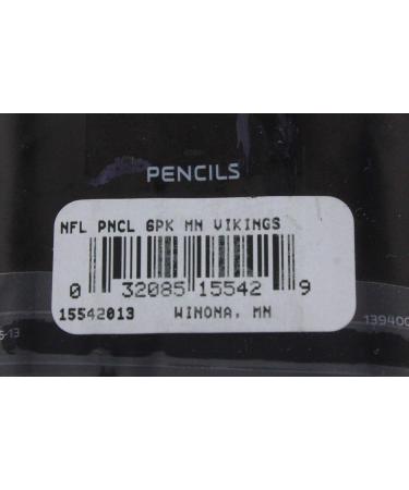 WinCraft Minnesota Vikings 6-Pack Pencils - Officially Licensed NFL Merchandise - Buy Online on GoSupps.com
