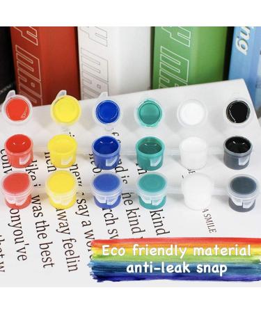 36 Empty Paint Pots with Lids  5 ml/0.17 OZ Clear Empty Storage Paint Containers Mini Painting Cup Arts Crafts Containers for Summer Camp Kids Classrooms Schools Paintings Art Festivals etc - Buy Online on GoSupps.com