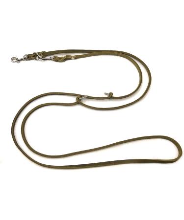 Adjustable Dog Liner for Small & Large Dogs - 2.80m Olive Green Double Linen Leash - Buy Online on GoSupps.com