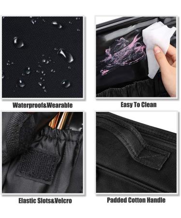Buy Waterproof Cosmetics Bag - Adjustable Divider Makeup Organizer for Travel | Lottery Travel Makeup Bag (L-Black) - Buy Online on GoSupps.com
