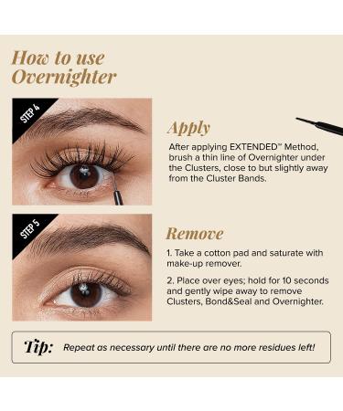 VLuxe by iEnvy Extended Collection DIY Eyelash Extension Overnighter - Lasting 1-2 Weeks | Smudge-Free & Foolproof - Buy Online on GoSupps.com
