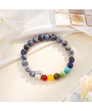 Dabem Rainbow Bridge Pet Memorial Bracelet - Sympathy Gift for Women/Men - Blue - Buy Online on GoSupps.com