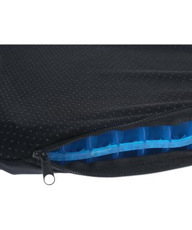 Blue Gel Seat Cushion Breathable with Non-Slip Cover Can Help in Relieving Back Pain & Sciatica Pain Seat Cushion for The Car Office Wheelchair Durable Portable - Buy Online on GoSupps.com