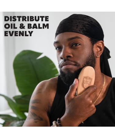 Beard Club Men's Boar Bristle Brush - Birchwood Grooming Tool for Styling Taming and Healthy Beard Growth Beard Brush - Buy Online on GoSupps.com