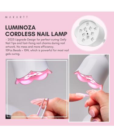 Makartt UV Nail Lamp Rechargeable Led Gel Nail Lamps Cordless 10W Nail Dryer UV Lamps for Gel Nails Gel Nail Polish Dryer with Automatic Sensor 4 Timers Setting Fast Nail Curing Lamps White - Buy Online on GoSupps.com