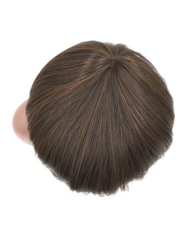Short Afro Girls Cosplay Mushroom Wig with Bangs - Brown Bob Wig for Black Women - Buy Online on GoSupps.com
