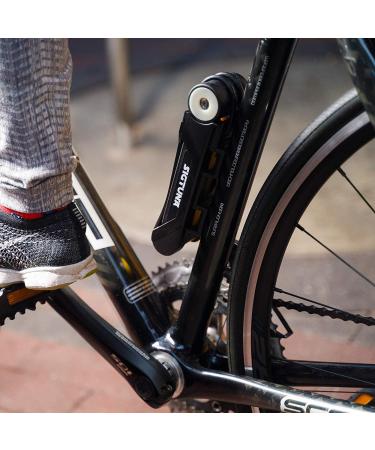 Folding Bike Lock - 8mm Hardened Steel Fold-Up Heavy Duty Lock for Electric & City Bikes | Easy Mounting, Secure Anti-Theft Guard with Keys - Buy Online on GoSupps.com