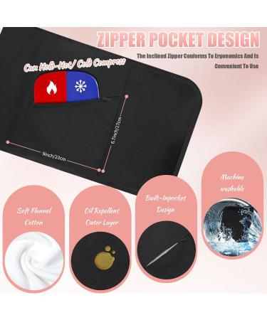 3-Piece Organic Cotton Castor Oil Pack for Liver Detox - Reusable Anti-Oil Adjustable Rubber Band - Buy Online on GoSupps.com