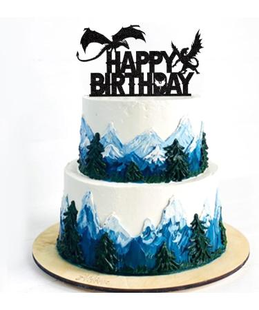 Dragon Theme Cupcake Topper - Mythical Torte Decoration for Young Weddings & Birthday Parties | Realistic Cake Attachment | Party Animal Decor - Buy Online on GoSupps.com
