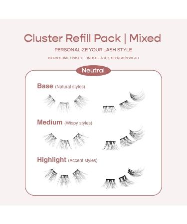 i-ENVY Cluster Palette Lash Refill | DIY Customizable False Eyelashes | Varied Length Under Lash Extensions | Shop Internationally - Style #05 - Buy Online on GoSupps.com