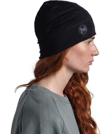 Buff Unisex Solid Black Merino Lightweight Beanie | Versatile Warmth & Style | International Shipping Available - Buy Online on GoSupps.com