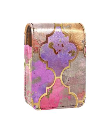 Travel Lipstick Organizer Case Lipstick Case Portable Makeup Bag With Mirror Vintage Watercolor Moroccan R774z1gdgh