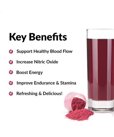 Force Factor Total Beets Superfood Beet Root Powder - Cardiovascular Health Supplement for Energy, Endurance, and Stamina - Black Cherry Flavor, 30 Servings - Buy Online on GoSupps.com
