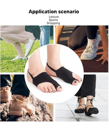 Bunionette Sleeve for Soreness Relief - Soft Stretchy Bunion Corrector for Tailors & Retail Workers (Black, S) - Buy Online on GoSupps.com