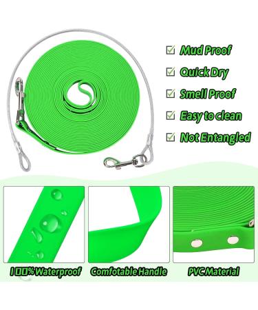Waterproof Dog Drag Line | Chew-Proof Tie-Out Leash 3-30m | Durable Training Line for All Dog Sizes | Robust Green 3m Dog Leash - Buy Online on GoSupps.com