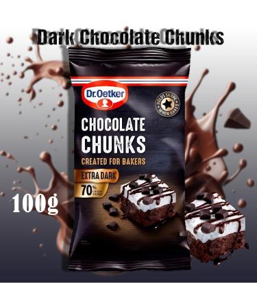 Dr Oetker Baking Chocolate Pick N Mix - Choose From 5 Flavours | Chocolate Chips - Milk - Plain & White Extra Dark & Milk Choc Chunks in Cake Decorations - Pack of 2 x 100g - Buy Online on GoSupps.com