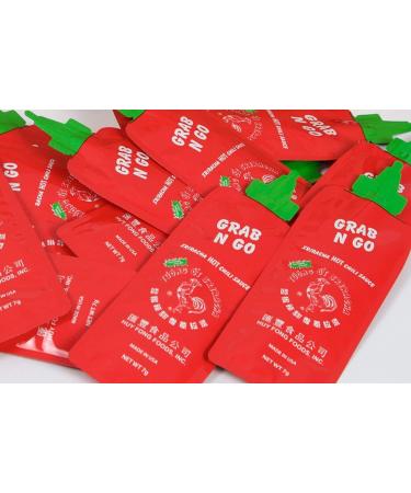 Huy Fong Grab N Go Original Sriracha HOT Chili Sauce,7g each, 0.24 Ounce (Pack of 50)