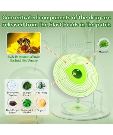 LUKMLCA Bee Venom Lymphatic Drainage Slimming Foot Patch LUKMLCA Bee Venom Foot Patch Bee Venom Lymphatic Drainage & Slimming Patches Effective Feet Health Patches for Foot and Body Care (2 Bag) - Buy Online on GoSupps.com