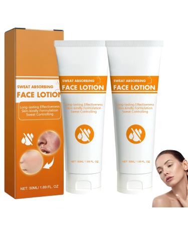 homomdy Antiperspirant for face absorbent facial lotion for men and women strong antiperspirant for forehead and head skin and for oily facial skin control (2pcs)