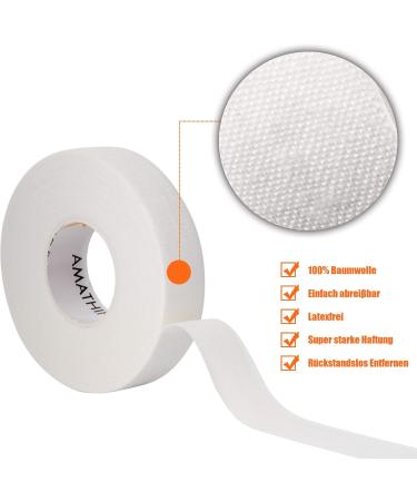 Amathings Climbing Tape - 3-4 Roll Sports Tape in Metal Box | 1.5cm Black Finger Tape for Climbing Bouldering Volleyball Martial Arts | Includes 4 White Rolls - Buy Online on GoSupps.com