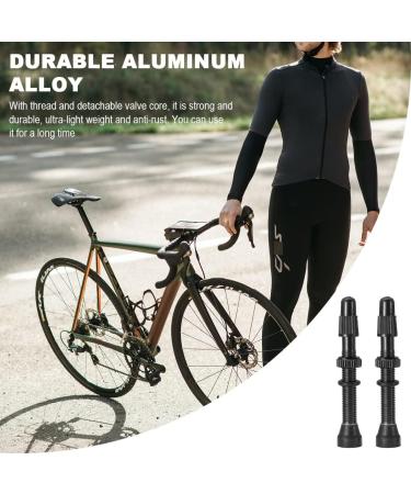 Shop Sioppkik 2-Piece Village Bicycle Tubeless Presta Aluminum Alloy Valve - 54mm for Street & MTB Tires - Black - Buy Online on GoSupps.com