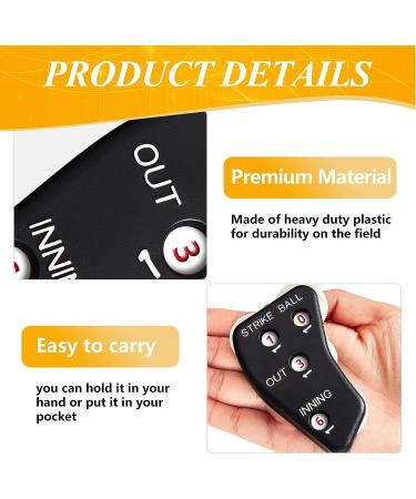 Deekin 4 Wheel Umpire Indicator | Baseball & Softball Clicker for Balls, Strikes, Outs & Innings - Buy Online on GoSupps.com