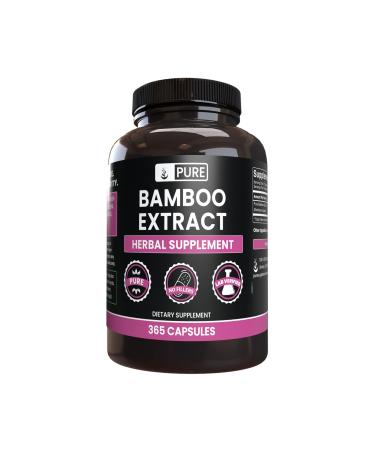 Pure Original Ingredients Bamboo Extract (365 Capsules) No Magnesium Or Rice Fillers, Always Pure, Lab Verified 365 Count (Pack of 1) - Buy Online on GoSupps.com