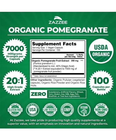 Zazzee Ultimate Anti Aging Antioxidant Bundle | USDA Organic Pomegranate with Polyphenol Rich Blueberry and Super Concentrated Grape Seed Extract Capsules | Non-GMO Vegan & ISO Lab Tested - Buy Online on GoSupps.com