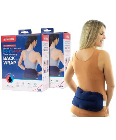 Bed Buddy 2-Pack Back Deep Penetrating Back Wrap Heat Pad - Microwaveable Heating Pad - Moist Heating Pad for Back Pain Back Pain Neck Pain Muscle Pain