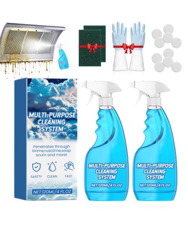 Splash Spray Tablets & Spray Bottle Splash Foam Spray Tablets & Spray Bottle Oven Cleaner Splash Spray Foam Cleaner Cleaning Splash Spray for Kitchens Countertops Ovens (2)