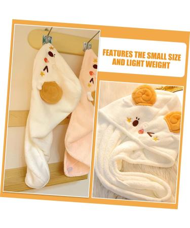 Zerodeko Animal Hair Hat Hair-drying Hat Dry Hair Turban Cap Hair Absorbent Cap Dry Hair Cap Quick Dry Hair Turban Head Bath Cap Bath Shower Cap Fast Drying Bath Cap Quick Drying Bath Cap White 63.00X25.00X2.00CM - Buy Online on GoSupps.com