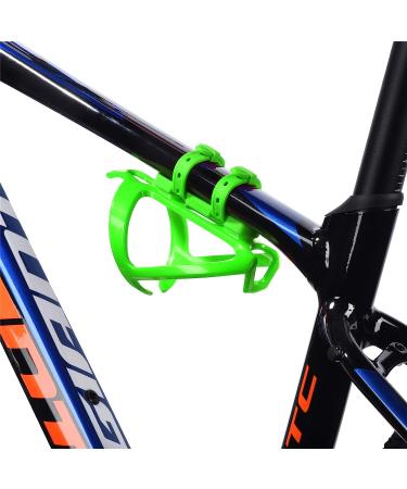 ZONKIE Green Bicycle Bottle Cage - Plastic Bike Holder with Mounting Base - Buy Online on GoSupps.com