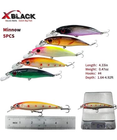 XBLACK Hard Fishing Lures Set Minnow Popper Jointed VIB Shrimp Frogs CrankBaits for Beginner Starter  XBLACK Baits  Catch Big Fish! 48 pcs-C - Buy Online on GoSupps.com