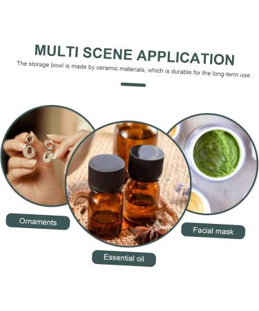 Minkissy Ceramic Shells Set - 8 Essential Oil Holders Decorative Bowls & Plates for Facial Care Salsa & More - Buy Online on GoSupps.com