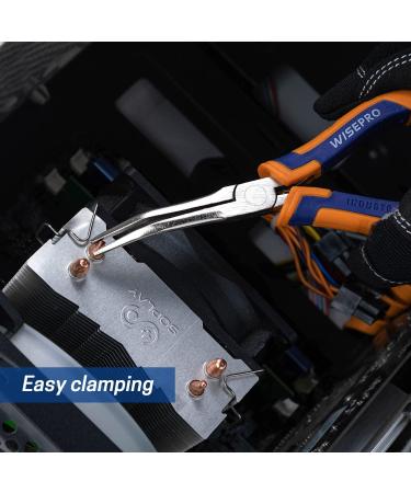 WISEPRO 6 Mini 45-Degree Bent Long Nose Pliers for Jewelry & Craft Making - Repair Tool - Buy Online on GoSupps.com