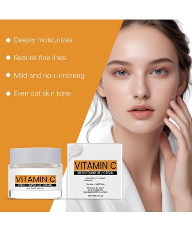TXYUE Vitamin C Facial Gel Cream Hydrating and Firming Moisturizer for the Face Brightening Care Cream for AntiWrinkle Care Gentle Daily Use for All 1 - Buy Online on GoSupps.com