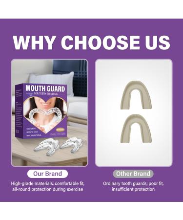 Mouth Guard Night Guard for Grinding Teeth Clear Sports Mouthguard Set Suitable for Fighting Boxing and Other Contact Sports - Adults and Junior - Buy Online on GoSupps.com