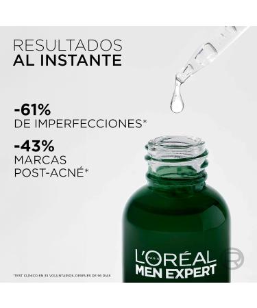  L'Oreal Paris L'OR AL Paris Men Expert Derma Control Anti-Blemish Serum with niacinamide and salicylic acid for men with oily and acne-prone skin reduces blemishes and post-acne marks - Buy Online on GoSupps.com