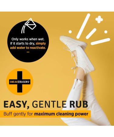 SneakERASERS Instant Sole and Sneaker Cleaner - 3 Pack - Dual-Sided Sponge for Cleaning & Whitening Shoe Soles - Buy Online on GoSupps.com