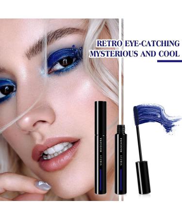Generic Mascara for Eyelashes Coloured Mascara Waterproof Brown Mascara Voluminous Fiber False Lash Effect Tubing Mascara Volumizing Lengthening Charming Curling Eyelashes Party Stage Use Blue - Buy Online on GoSupps.com