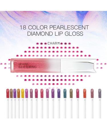Clawrex Shiny lip gloss liquid pearl gloss lipstick Shimmer lipstick lasts 24 hours waterproof long lasting moisturizing does not fade easy to apply plumps the lips - Buy Online on GoSupps.com