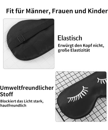 Fuyamp Silk Sleep Mask - 2 Pack Light Blocking Eye Masks for Men Women & Children | Adjustable & Soft Night Masks - Buy Online on GoSupps.com