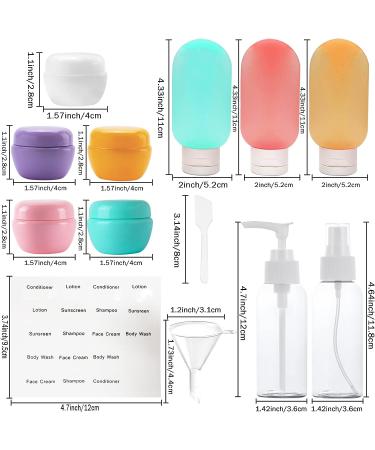 Silicone Travel Bottles Set with Jewelry Case Refillable TSA Approved Containers for Toiletries, Shampoo, Conditioner, Lotion, and More - Buy Online on GoSupps.com