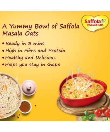 Saffola Masala Oats Peppy Tomato 38g - Healthy & Tasty Evening Snack - Buy Online on GoSupps.com