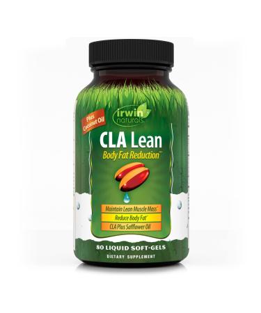 Irwin Naturals C.L.A. Lean Body Fat Reduction 80 Liquid Soft-Gels