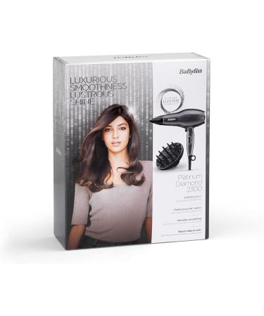 BaByliss Platinum Diamond 2300W Professional AC Hairdryer | Ultra-Fast Drying & Ionic Diffuser - Buy Online on GoSupps.com