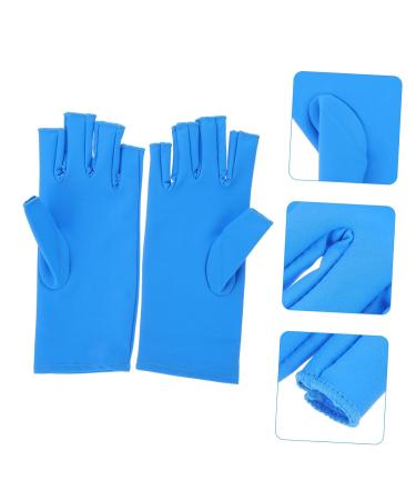 Beavorty 1 Pair nail gloves nail art gloves manicures art gloves Nails UV Shield Glove UV shield mittens UV fingerless gloves nail tool Elastic spandex ultra violet light - Buy Online on GoSupps.com