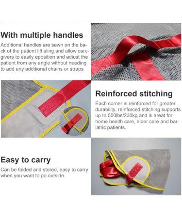 Toileting Sling Patient Lifter Lift Equipment Full Body Patient Lift Toileting Sling Lifter Heavy Duty Transfer Belt Rehabilitation Aid Gait Training Device for Disabled Elderly OneSize - Buy Online on GoSupps.com